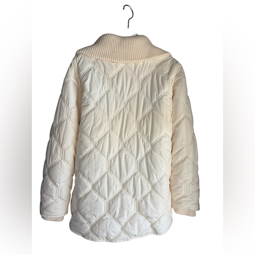 CALIA by Carrie Underwood cream Ivory oversized Quilted Puffer Jacket sz Small - Picture 11 of 12